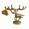 2 шт. винтажный золотой олень орнамент цинковый сплав роскошный лежащий стоячий олень фигурка статуя скульптура настольное украшение дети взрослые