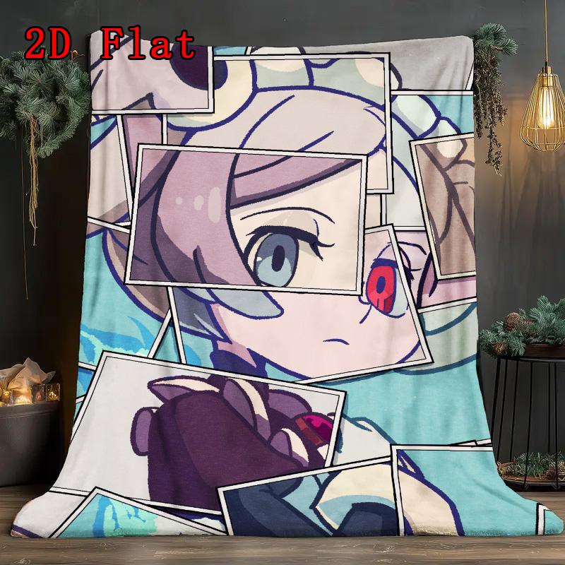 Marie Skullgirls 2D Flat Pattern Flannel Blanket High quality All Seasons Warmth and Comfort Perfect for Christmas Gifts.DMT0925386