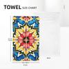 Mediterranean,colorful,vibrant,mosaic tiles art 1 Soft Face Towel Quick Dry Pool Bath Cotton Towels Breathable