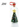 Snowflake Holly Ornaments Recordable Christmas Tree Message in A Bottle, Voice Recording Holiday Keepsake Decorative Ornament for Entryway with