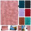 For Xiaomi Pad 5 Pro 12.4 (Versions: Mi Pad 5 Pro 12.4 (Wi-Fi Only)). PU Leather Exquisite Floral Embossed Design Tablet Case