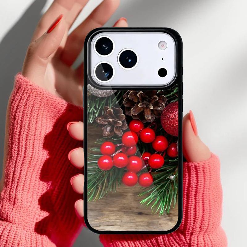 Чехол для телефона 'Рождественская елка Новый год' Арт для iPhone 17 16 15 14 13 Pro Max Задняя крышка для 12 11 Pro Coque