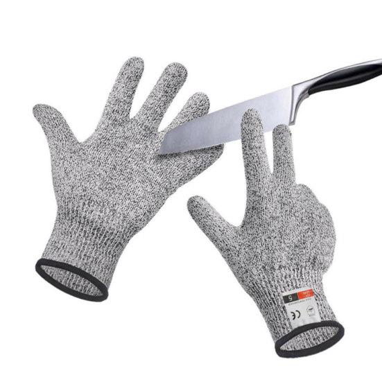 1 пара устойчивых к порезам защитных перчаток из нержавеющей стали с металлической сеткой