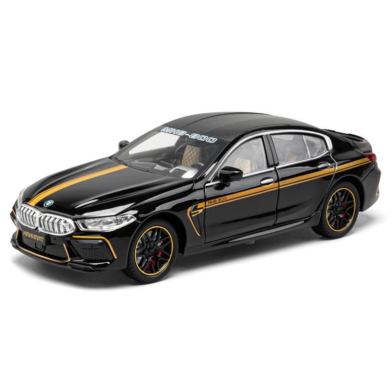 1/24 масштаб BWM M8 литая модель автомобиля игрушка со звуком и светом транспортные средства украшения игрушки для детей подарок