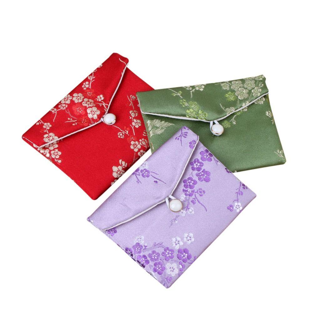 Brocade Cloth Embroidery Sachet Bag Embroidery Jewelry Storage Pouch High Quality Jewellery Bags