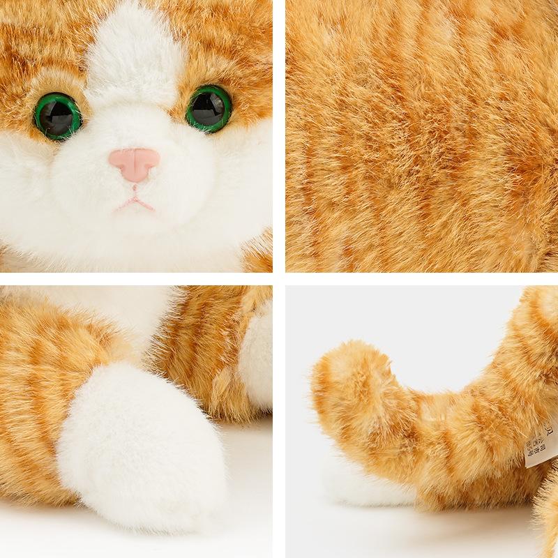 Новая полосатая подушка-имитатор кошки для сна и удержания маленьких кукол-кошек в качестве подарка на день рождения