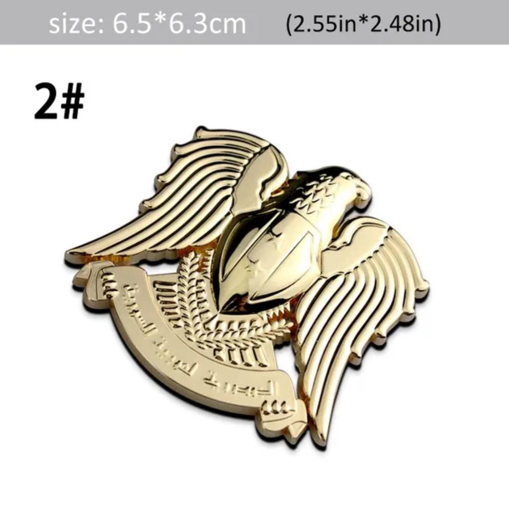 3D Metal Eagle Car Decals, 1Pcs Car Side Rear Trunk Emblem Badge Sticker Decals for Car M/ercedes Mu/stang C/hevrolet N/issan for Car Jaguar