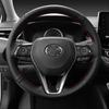 Steering Wheel Trim 3pcs ABS Carbon fiber For Toyota Corolla -