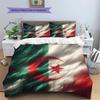 Algeria National Football Team Pattern Bedding,Quilt Set Quilt Cover Pillowcase Home Birthday Gift(1 * duvet cover + 2 * pillowcase, without core)