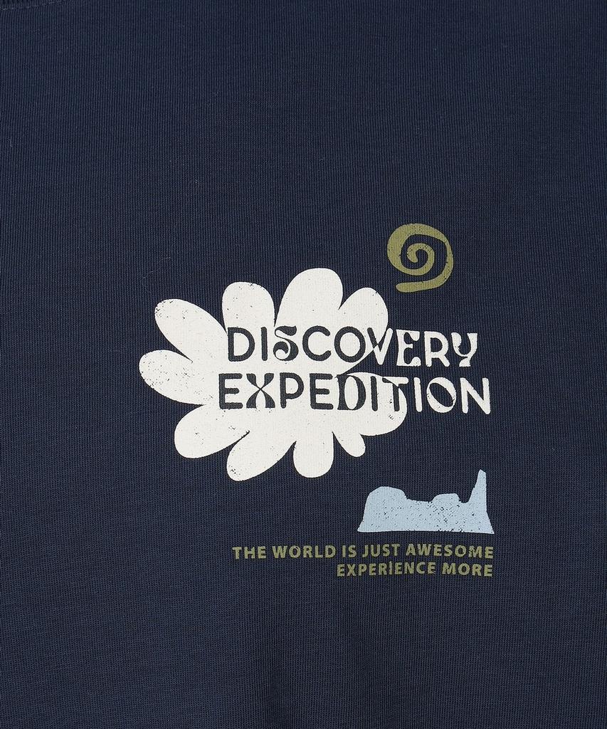 Женская футболка DISCOVERY EXPEDITION Freshvent Nature, полуоблегающая, с коротким рукавом (D/Темно-синий)