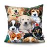Наволочка для домашнего декора с милыми животными, пляжная забавная собака, наволочка для автомобиля, дивана, домашний декор, наволочка, полиэстеровая подушка