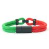 Noter New Fashion Green Red Cord Bracelet For Men Grade A 4mm String Braslet Pulseria Homme Boyfrend Hand Accessories Joias