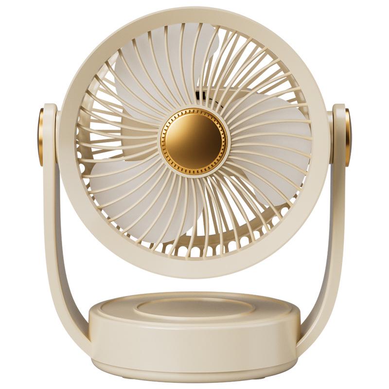 Portable USB Desktop Mini Fan with Light - Strong Wind & Low Noise for Office or Dorm