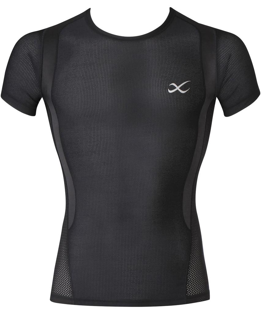 JYURYU TOP Compression Mesh Short Enhances Shoulder Perfect for Ball and Size CW-X/Wacoal Men's Top, Sleeve, Mobility, Golf, Games, Marathons, BL/M