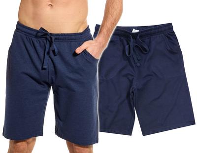 MEN' COTTON SWEATSHORTS Navy Blue V014A