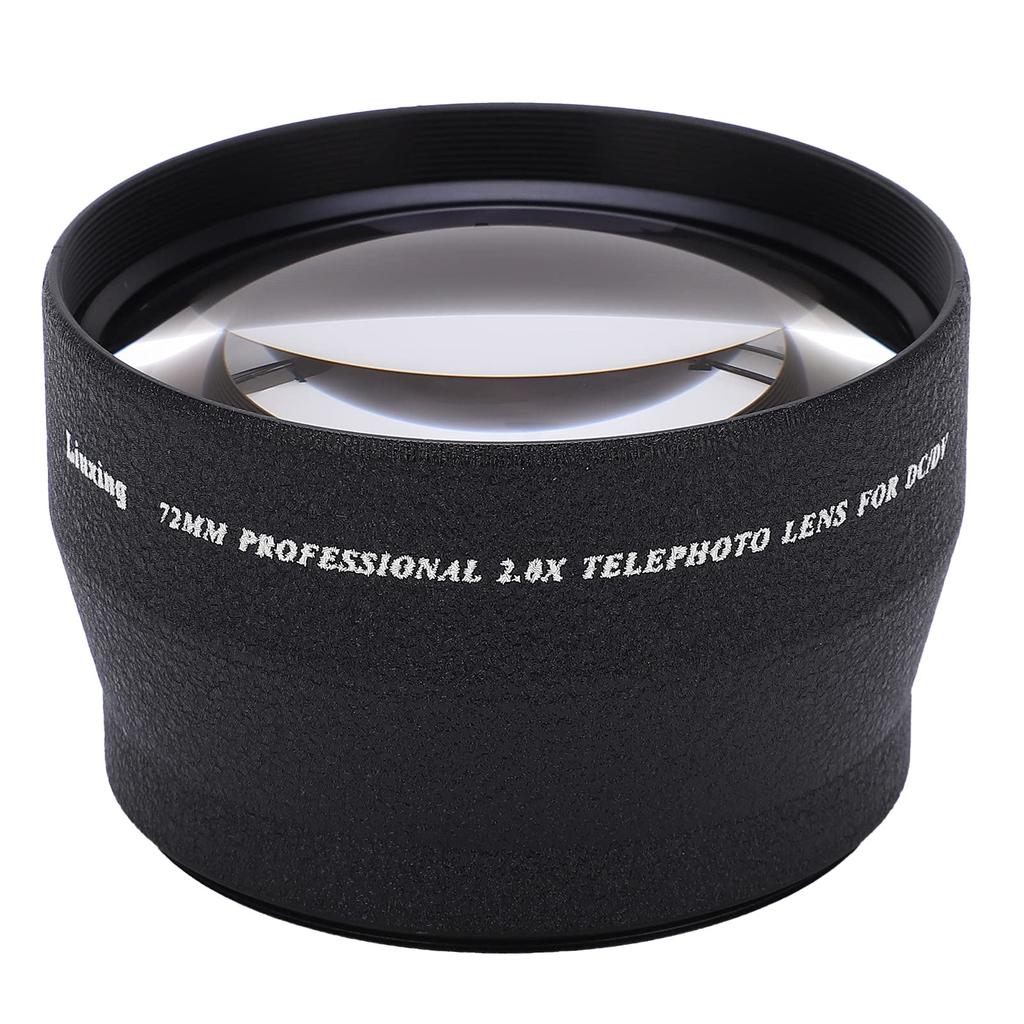 Vbestlife Telephoto 72mm 2x Magnification Camera Super Telephoto Suitable for All 72mm Aperture Camera Lenses Lens, High-Definition Lens,