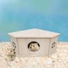Hedgehog House Small Animal Habitat Wooden Hide Hut Playground Small Animal Habitat Sturdy Natural Pet Supplies For Gerbils