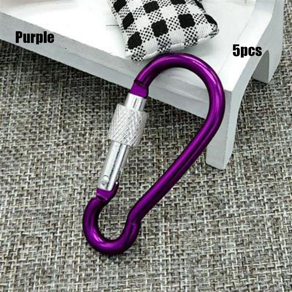 Multi-color Aluminium Equipment Alloy Carabiner Buckle Keychain Camping Hiking Hook Climbing Button