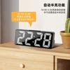 LED Electronic USB Alarm Clock with Voice-Activated Features Dual-Use Mirror for Students Special Kids' Clock