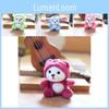 Adorable Plush Bear Keychain Cute And Soft Stuffed Animal For Bags And Backpacks
