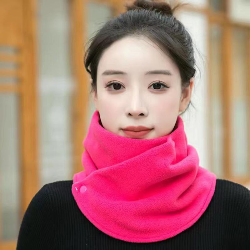 Unisex Winter Warm Plus Velvet Neck Scarf - Thick, Windproof & Versatile for Cycling