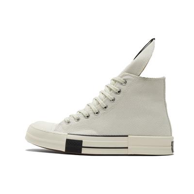 Rick Owens x DRKSHDW DRKSTAR Chuck 70 High Egret Унисекс Кроссовки Белый Черный 172346C
