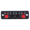 2Pcs 4 Positions Spring Connector Terminal Audio Speaker Terminals Wiring Clip