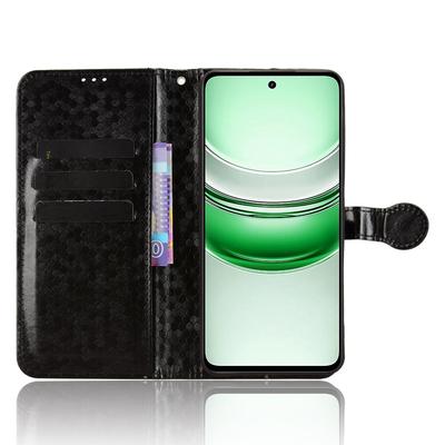 Для Realme C71 4G Чехол-кошелек Тиснение точками Искусственная кожа Чехол для телефона с ремешком на запястье