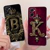 Чехол для телефона OPPO A96 A76 4G CPH2375 CPH2333 Coque Роскошный с буквой Мягкий ТПУ Чехол для OPPO A 76 36 96 A36 OPPOA76 4G Funda