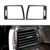 Black Carbon Fiber Dashboard Air Vent Outlet Cover For BMW 3Series E46 1998-2005