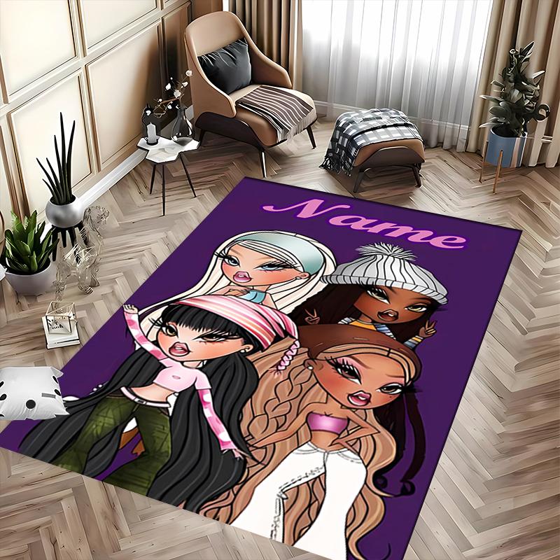 Custom personalization Bratz Area Rug - Perfect For Kitchen, Bathroom,Laundry Room Decor Large Size Available,Gift All Seasons
