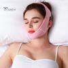 Women Chin Strap with Adjustable Fastener Tape Soft Breathable Double Chin Reducer Beauty Face Sculpting Bandage