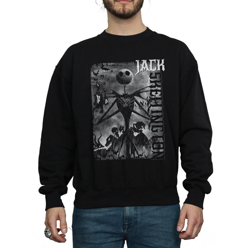 Disney Mens Nightmare Before Christmas Skellington Sweatshirt