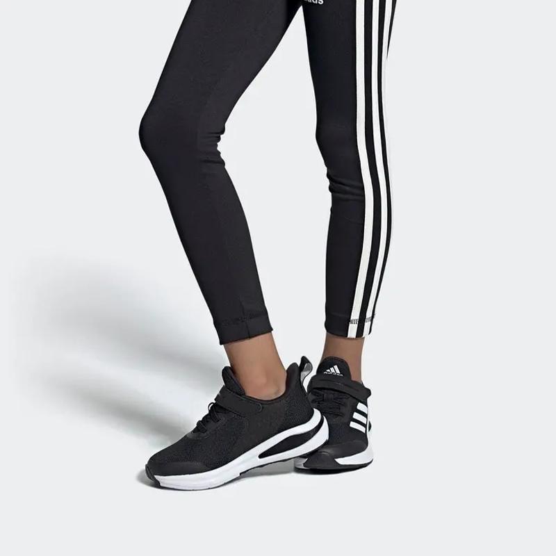 adidas Кроссовки для бега Fortarun El K с застежкой на липучке, нескользящие, устойчивые к истиранию, дышащие, низкие, детские FW2579