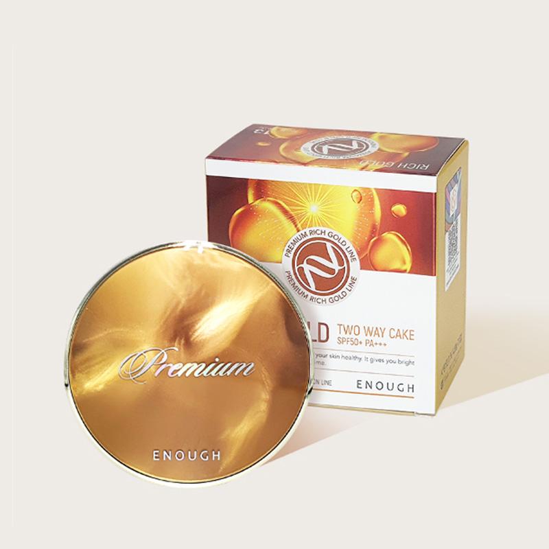 ENOUGH Premium Ultra X10/ 8Peptide/ Rich Gold Two-Way Cake SPF50+ PA+++ with Refill 11g (20 Options)