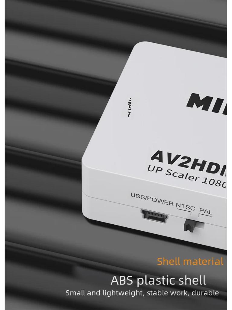 Конвертер AV2HDMI для игровых консолей — поддерживает преобразование красного/белого AV в HDMI