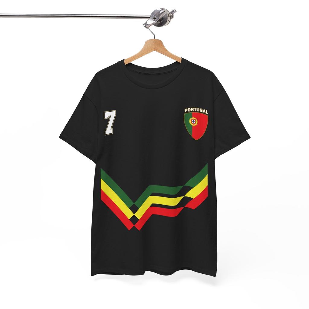 Portugal Number 10 Soccer Jersey Style Shirt, Portuguese Flag Soccer Shirt