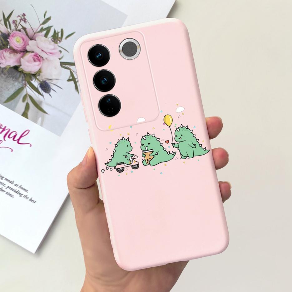 Чехол для Vivo V27 Чехол для Vivo V27e V2237 Милый Модный Расписной Чехол Мягкий Силиконовый Чехол для Телефона Для Vivo V27 Pro V 27 V27e Задняя Крышка Сумки