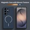 al Techwoven Fabric Magnetic Case For Samsung S26 S2 S24 S23 S22 Ultra Plus FE A7 A6 A36 A3 A17 A16 A26 Cover