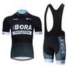 Mens Cycling Jersey Bib Shorts Set Breathable Mesh Bike Outfit Road