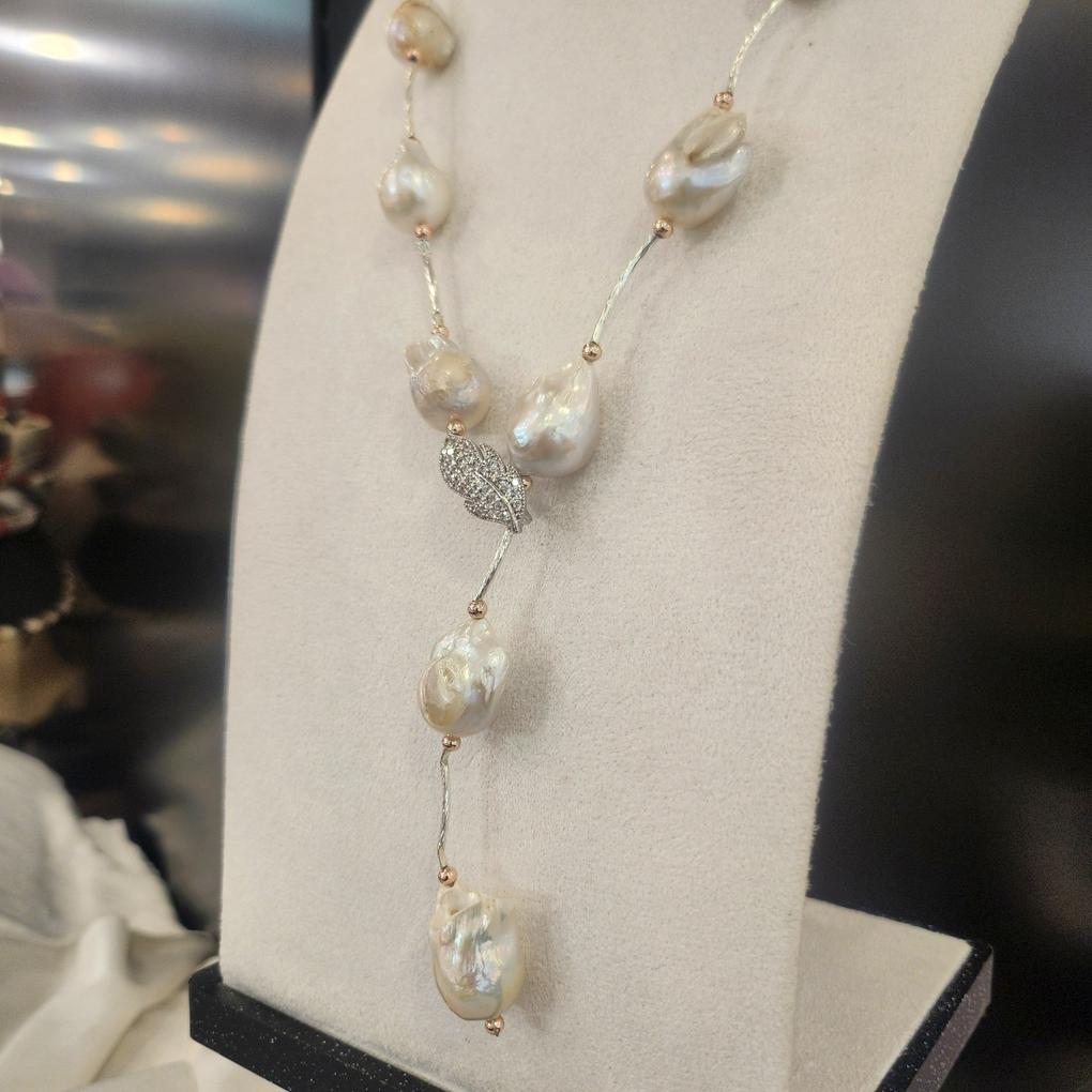 Atria Baroque Pearl Y-Shaped Long N Long-String Necklace JQNNEJJ0001WHF