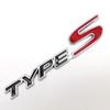 COT1 3D Metal Type S Logo Type R Emblem Letters Car Trunk Badge For Honda Accord Civic FK2 FN2 EP3 Type S R Sticker Accessories