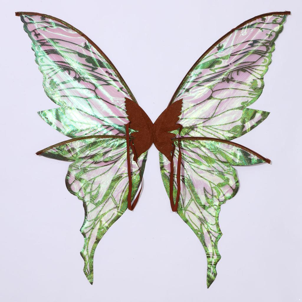 Костюм «Крылья бабочки и эльфийские уши» — полный набор аксессуаров для взрослых и детей, идеально подходящий для ролевых игр в стиле феи, маскарада и Хэллоуина.