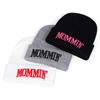 Письмо MOMMIN Вышитая Вязаная Шапка Мужская и Женская Уличная Ветрозащитная Шапка Хлопковые Хип-Хоп Шапки Осенне-Зимние Шапки