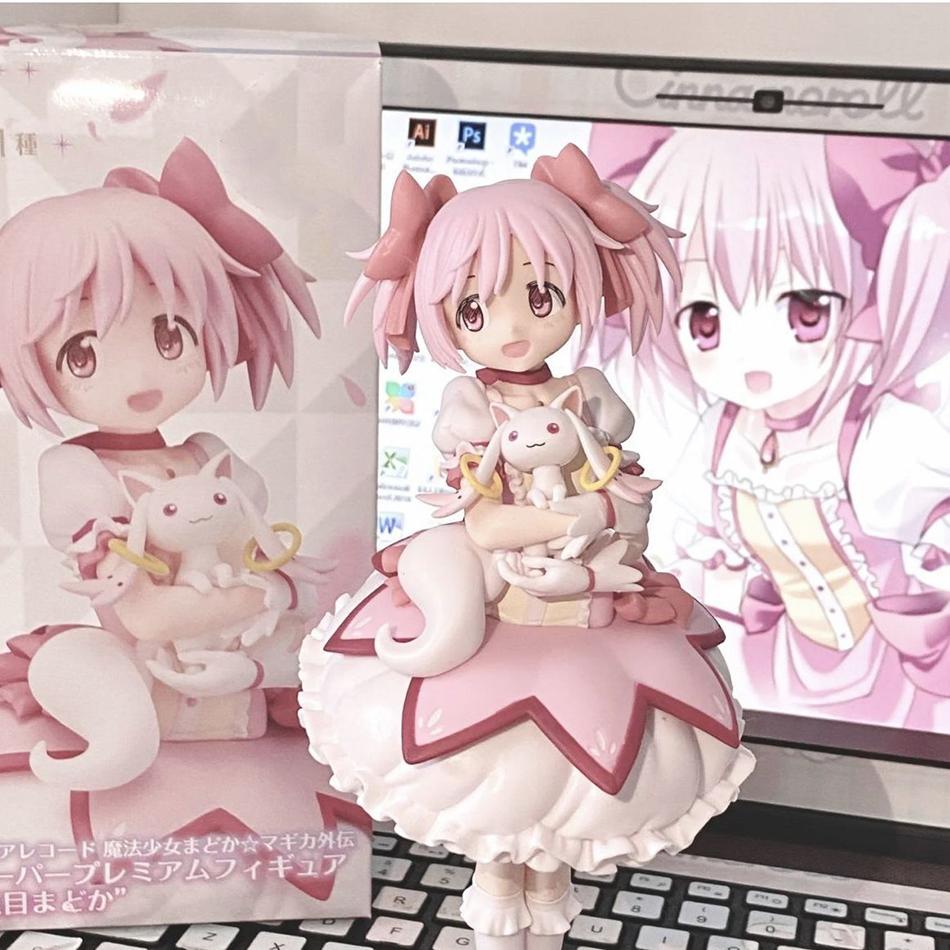 18cm PMMM Magical Girl Anime Figure Kaname Madoka Action Figure PVC Collection Figurines Desktop Ornaments Cute Loli Model Toys