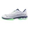 Mizuno Кроссовки унисекс Wave Exceed Light 2 AC Белый Винтажный Индиго Мята Нео-Мята 61GA231837