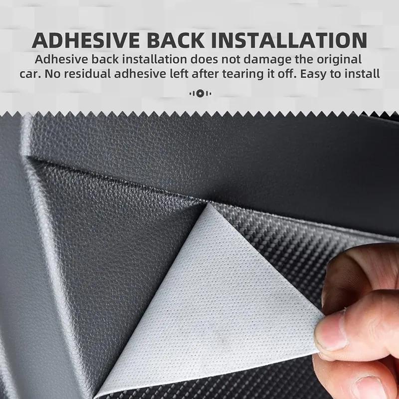 Кожаная Карбоновая Накладка на Дверь от Пинания Для Hyundai Tucson TL 2015 2016 2017 2018 LHD RHD Аксессуары для Отделки Салона Автомобиля