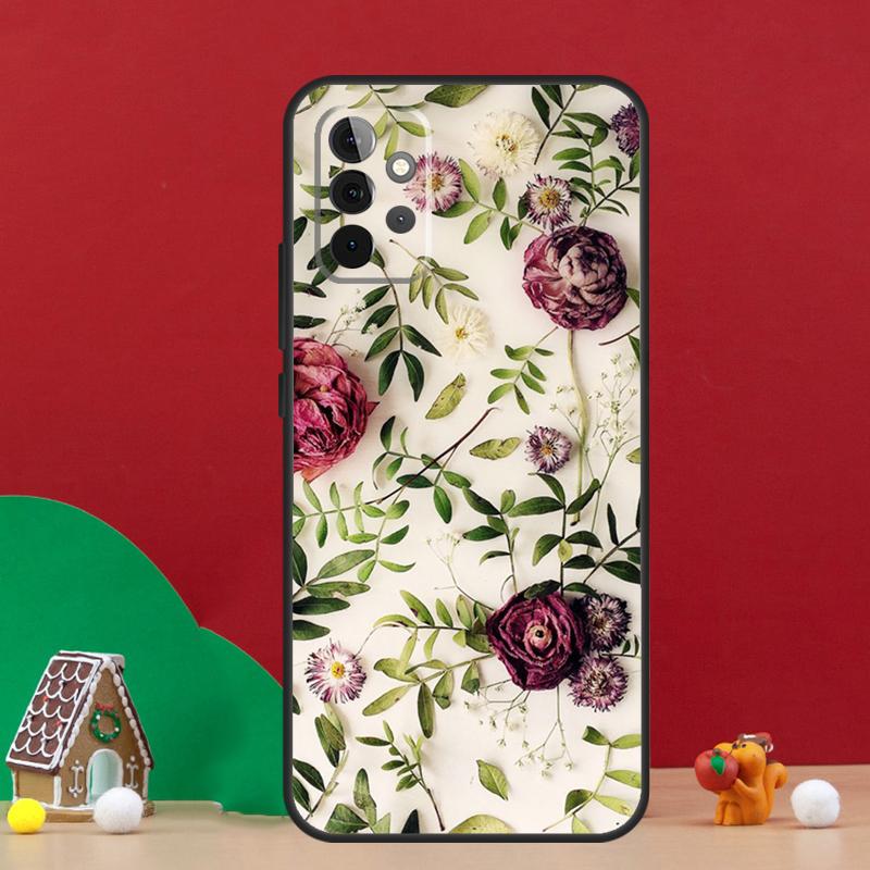 Beautiful Garden Red Roses Flowers Case For Samsung Galaxy A56 A33 A13 A36 A23 A52 A32 A12 A54 A34 A14 A16 A53 A15 A35 A55 A17