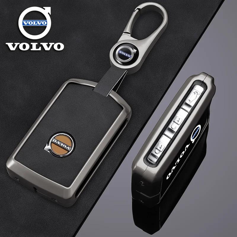 mlphz1 Zinc Alloy Car Key Case Shell Cover Holder Protection For Volvo XC40 XC60 S90 XC90 V90 2017 2018 T5 T6 T8 Polestar 1 2 Accessory