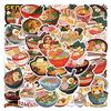 55 Ramen Ramen Doodle Stickers Decorative Scooter Laptop DIY Cartoon Stickers